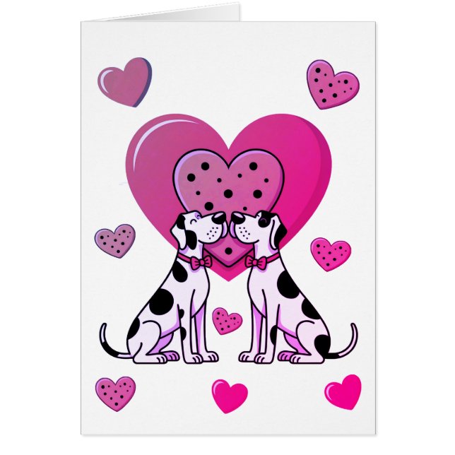 Great Dane Valentine's Day card (Front)