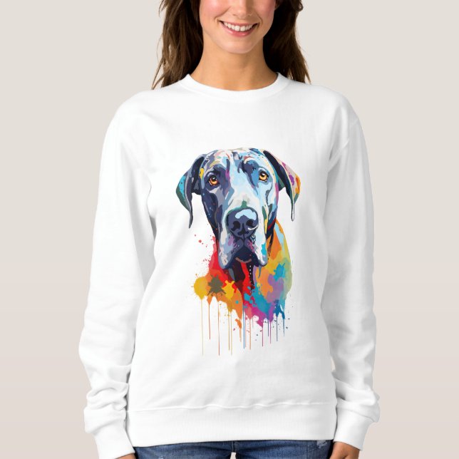 Great Dane Vibrant and Colourful Sweatshirt (Front)