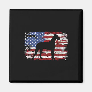 Great Dane Vintage American Flag  Magnet