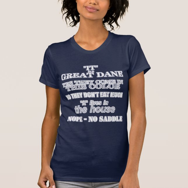 Great Dane Walking Answers T-Shirt (Front)