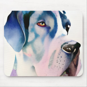 Great Dane Watercolor Mouse Pad