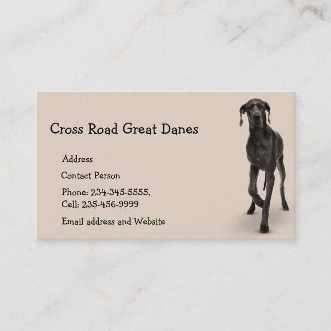 Great Danes Dog Pet Animal  Business Card Magnet (Front)