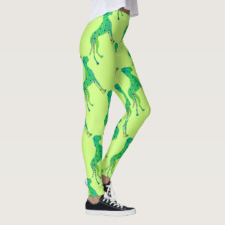Great Danes in fresh Spring Colours Leggings
