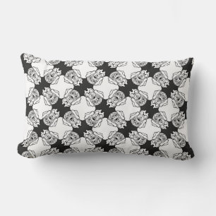 Great Danes in love Lumbar Cushion