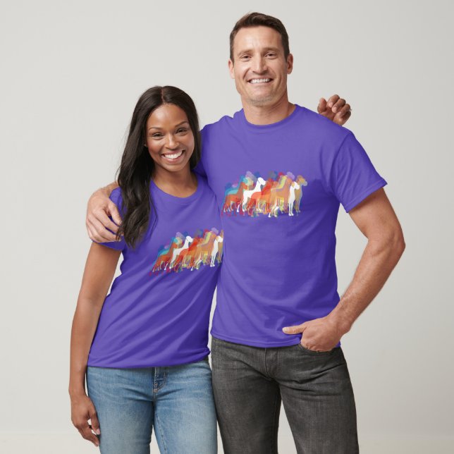 Great Danes modern double print T-Shirt (Unisex)
