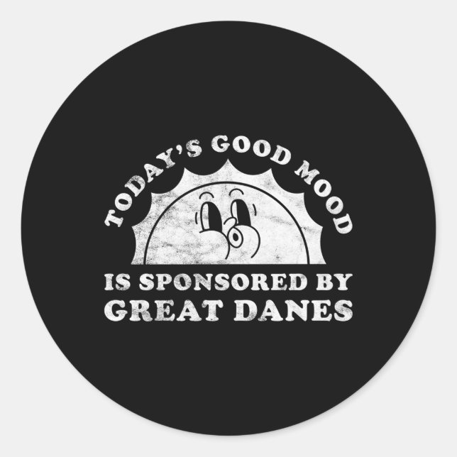 Great Danes Or Great Dane Classic Round Sticker (Front)