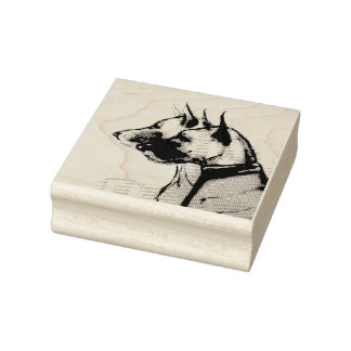 Great Danes Rubber Stamp