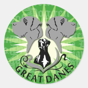 Great Danes Sticker (small)