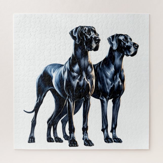 Great Danes Watercolor Jigsaw Puzzle (Vertical)