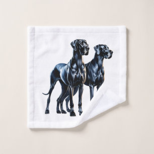 Great Danes Watercolor Wash Cloth