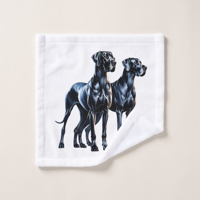 Great Danes Watercolor Wash Cloth (Wash Cloth)