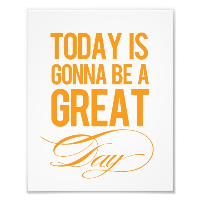 "Great Day" Modern Wall Art Print (Front)