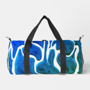 Great design! Abstract style with modern art blue Duffle Bag