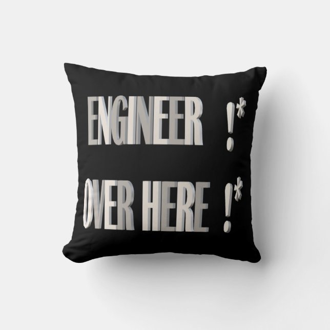 Great design for men who fix things engineer cushion (Front)