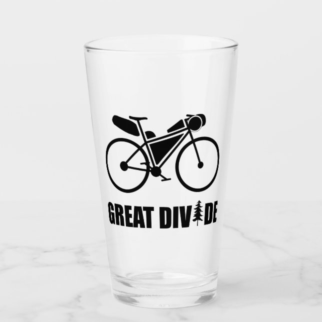 Great Divide Bikepacking Route Glass (Front)