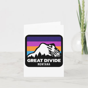 Great Divide Montana Skiing Snowboarding Family Sk Card
