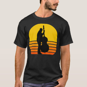 Great Double Bass Silhouette Gift Music T-Shirt