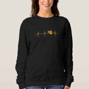 Great Drums Heartbeat Drummer Sweatshirt