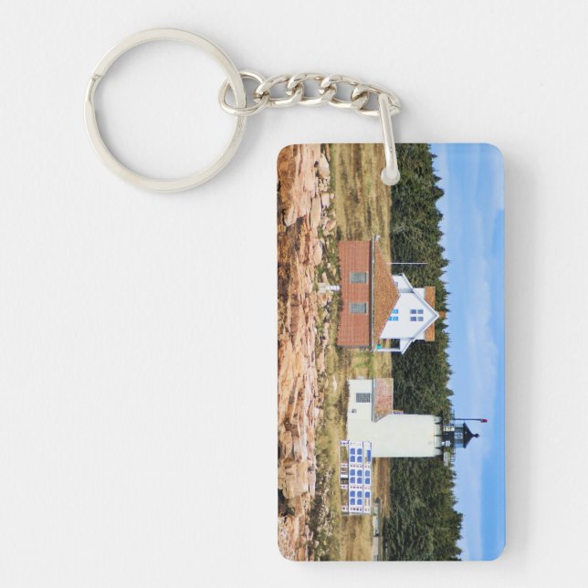 Great Duck Island Lighthouse, Maine Keychain (Front)