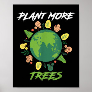 Great Earth World Globe Earth Day Environmental Pr Poster
