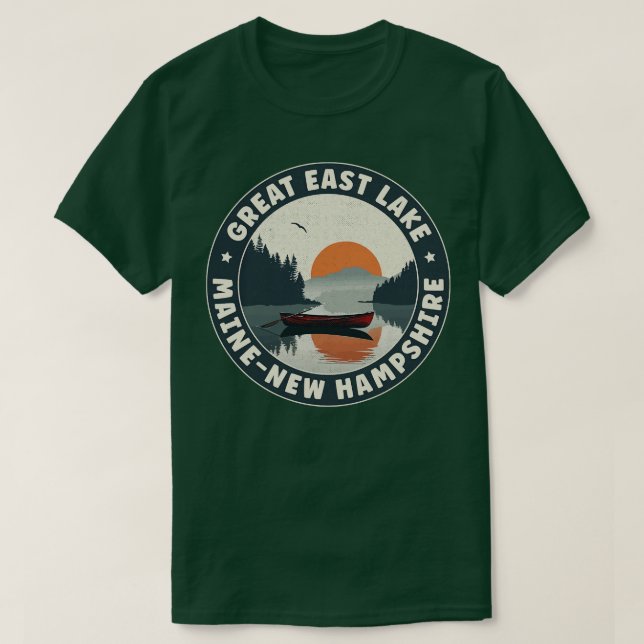 Great East Lake MaineNew Hampshire T-Shirt (Design Front)