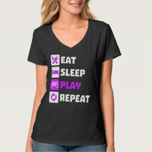 Great Eat Sleep Play Repeat Videogames Games Conso T-Shirt