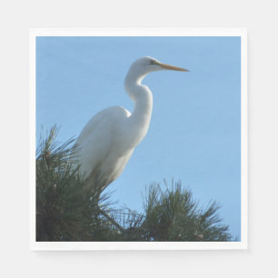 Great Egret in Sunny Florida Napkin