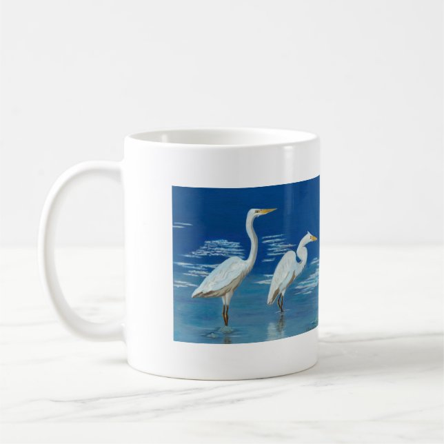 Great Egrets Mug  (Left)
