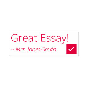 "Great Essay!" Tutor Rubber Stamp