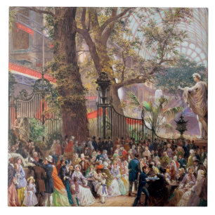 Great Exhibition, 1851: interior Tile