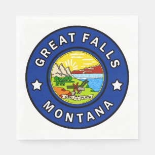 Great Falls Montana Napkin