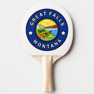 Great Falls Montana Ping Pong Paddle