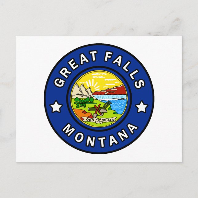 Great Falls Montana Postcard (Front)