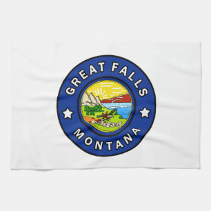 Great Falls Montana Tea Towel