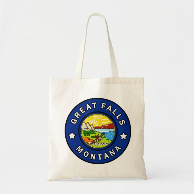 Great Falls Montana Tote Bag (Front)