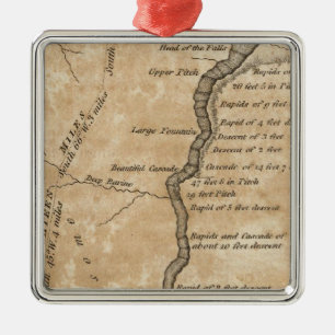 Great Falls of the Missouri Metal Tree Decoration