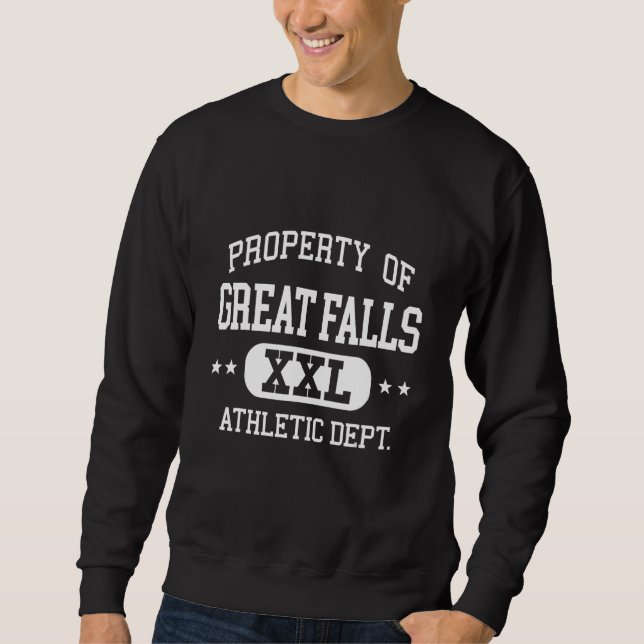 Great Falls Retro Athletic Property Dept  1 Sweatshirt (Front)