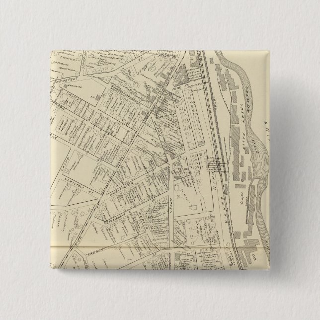 Great Falls, Somersworth 15 Cm Square Badge (Front)