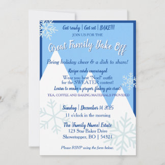 Great Family Bake Off Invitation