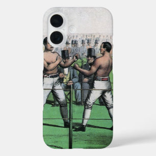 Great Fight for the Championship, Vintage Boxing iPhone 16 Case