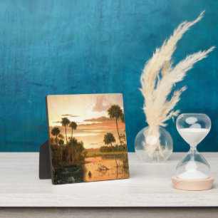 Great Florida Sunset, fine art painting, Plaque