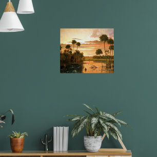 Great Florida Sunset, fine art painting, Poster