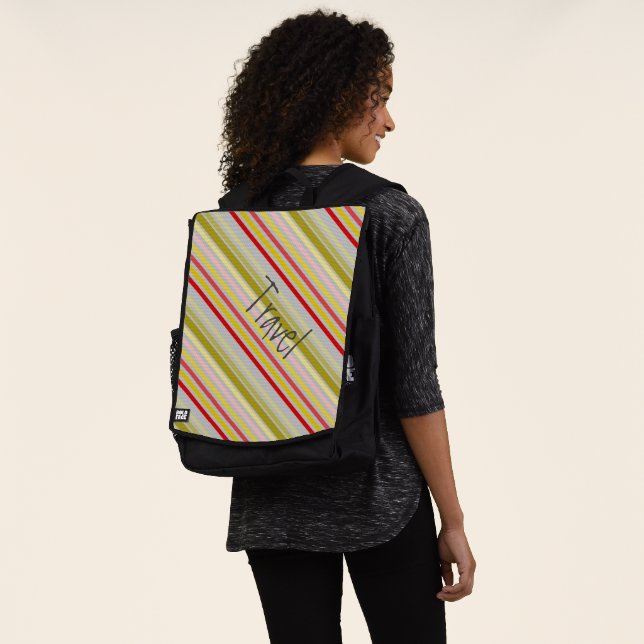 Great For Travel Text Can Be Personalised Backpack (Worn)