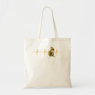Great French Horn Heartbeat Gift Bugler3 Tote Bag