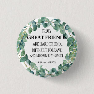Great friend thank you appreciation leaving gift 3 cm round badge