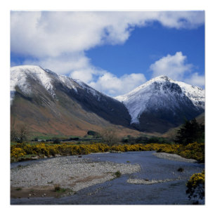 Great Gable and Kirk Fell Wasdale Lake District Poster