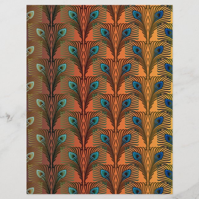 Great Gatsby Feathers art deco design (Front)