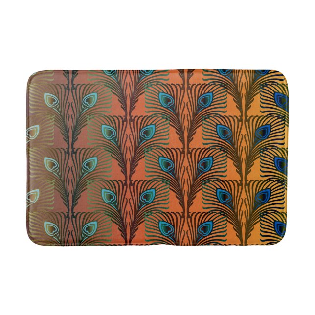Great Gatsby Feathers art deco design Bath Mat (Front)