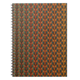 Great Gatsby Feathers art deco design Spiral Notebook