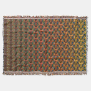 Great Gatsby Feathers art deco design Throw Blanket